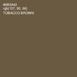 #6B5A42 - Tobacco Brown Color Image